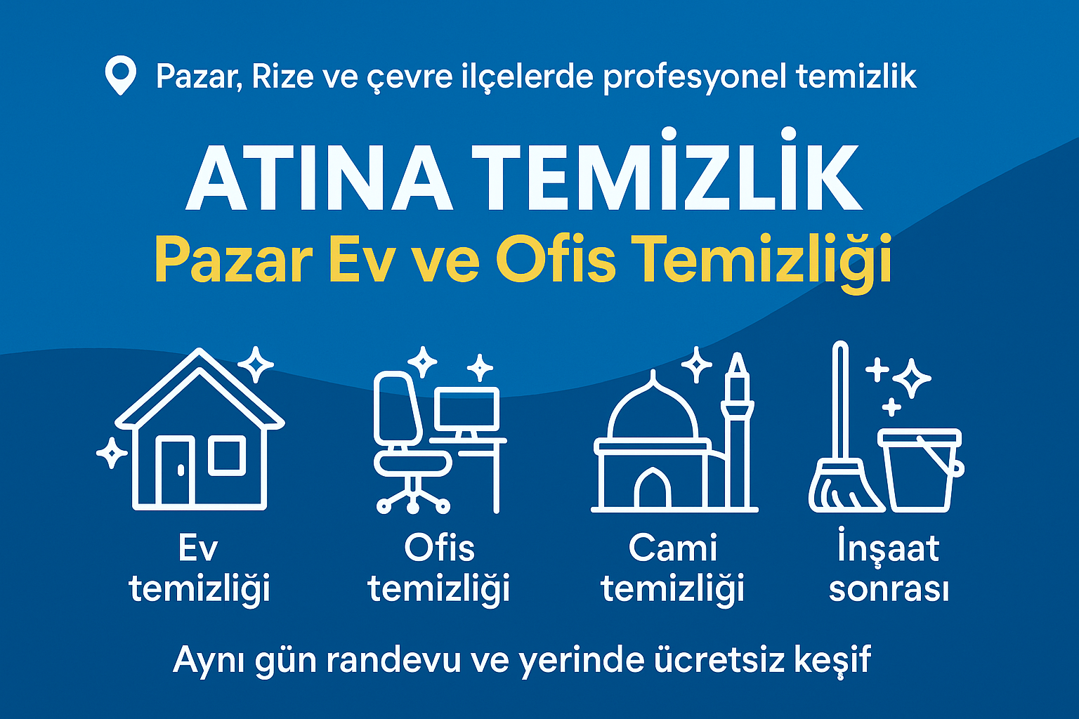 Pazar temizlik firması hizmeti